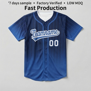 Usine OEM ODM, logo personnalisé, maillot de baseball de haute qualité, impression personnalisée, maillots de baseball, uniforme de baseball - Product Image 4