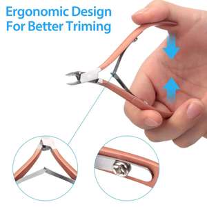 Juego de 3 Piezas de Cortaúñas Profesional de Acero Inoxidable Clásico y Lujoso, con Abertura de Mandíbula Ancha y Cuchilla Curva para Uñas de los Pies - Product Image 1