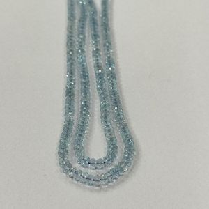 Cuentas facetadas de aguamarina azul natural de alta calidad, transparentes, talladas en cristal, de Madagascar, para la fabricación de joyas. - Product Image 3