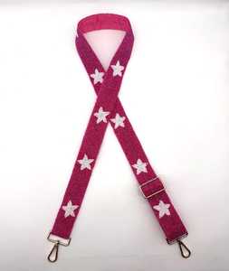 Beaded Purse Strap Star Beaded Bag Strap Adjustable Star Strap Handmade Star Beaded Purse Strap Clear Bag Strap <b>Camera</b> Stra - Product Image 4