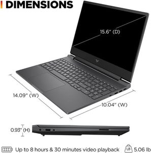 H/ P Victus 15.6" FHD 144HZ Gaming Laptop AMD Ryzen 5-7535HS (Beat i7-11800H) AMD Radeon RX 6550M 8GB RAM DD DDR5 512GB - Product Image 2