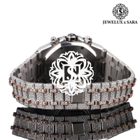 Montre de luxe personnalisée en moissanite et diamants, style hip-hop, pour cadeaux promotionnels, collections de marques et ventes au détail