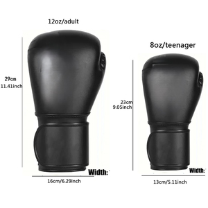 Guantes de Boxeo Profesionales de MMA para Hombre y Mujer, para Entrenamiento de Kickboxing Tailandés, con Absorción de Humedad, Personalizables, de Cuero - Product Image 4