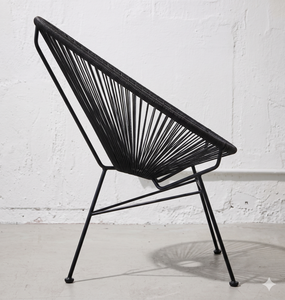 Modern Outdoor <b>Garden</b> Furniture PE Rattan Acapulco <b>Chair</b> Waterproof Synthetic Wicker String Seating For Patio Balcony Lounge - Product Image 3