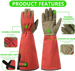 Custom <b>Long</b> Cuff Gardening <b>Gloves</b> Thorn Proof Rose Pruning <b>Gloves</b> Cactus Protection Durable Outdoor Work Safety <b>Gloves</b> - Product Image 4