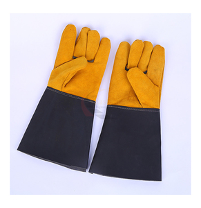 Guantes de Trabajo de Cuero Vacuno de Alta Calidad para Hombre, Guantes de Seguridad Industriales para la Construcción - Product Image 3