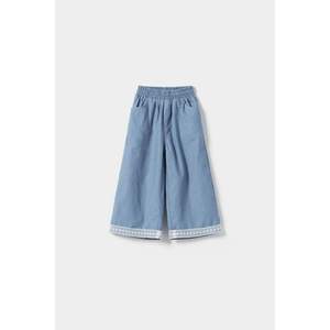 Pantalones Casuales Azules para Niños OZKIZ, Tela Tejida, 2-6 Años, Primavera/Otoño, Moda Infantil al por Mayor - Product Image 1