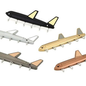 Airplane Shaped <b>Wall</b> Mounted <b>Key</b> Holder <b>Rack</b> Decorative Aviation Style Hook Organizer <b>for</b> Home Entryway Office <b>Key</b> Organizer - Product Image 1