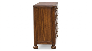 Traditional Solid Wood Farmhouse <b>Sideboard</b> with Wood Handles <b>Antique</b> Finish Dining Room Furniture Home Decor - Product Image 2