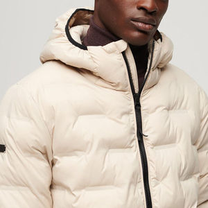 Chaqueta Clásica para Hombre, Acolchada, Cálida, Ecológica, Transpirable, de Secado Rápido, Relleno 100% Poliéster, Cierre Frontal con Cremallera, Diseño Acabado - Product Image 3
