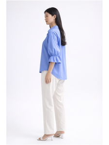 Nuevo Diseño Transpirable con Espalda Sólida y Aberturas, Cordones Ajustables, Manga Tres Cuartos, Holgado, No Tejido, Estilo Preppy, Primavera/Verano - Product Image 3