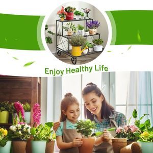Étagère à plantes d'extérieur en métal à 3 niveaux pour plantes artificielles - Product Image 3