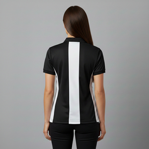 เสื้อโปโลผู้หญิงผ้าฝ้าย 100% สำหรับฤดูร้อน เป็นมิตรกับสิ่งแวดล้อม ขายส่ง ปักโลโก้ตามแบบที่ต้องการ ระบายอากาศได้ดี แขนสั้น สีพื้น - Product Image 4