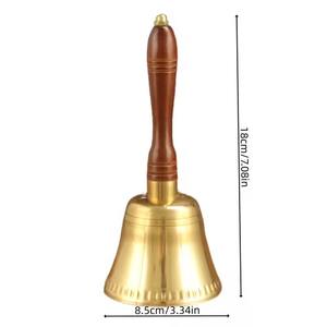 Cloche en laiton traditionnelle pour temple spirituel, salle de prière et méditation – Cloche décorative en laiton classique et vintage - Product Image 5