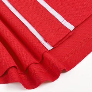 Classic <b>Red</b> Baseball Jersey White Piping Accents Timeless Team Sportswear For Baseball And Softball Leagues - Product Image 5