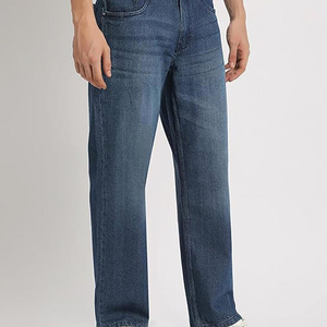 Jean en denim de haute qualité, taille mi-haute, coupe slim, design personnalisé, décontracté, pour hommes et garçons, style urbain, nouveau, long et vintage - Product Image 6