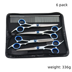 Paquete de 6 Cortapelos para Perros, Cortapelos para Mascotas de Alta Calidad, Tijeras de Acero Inoxidable de 6 Pulgadas para Peluquería Canina - Product Image 4