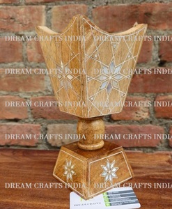 Ramadan Eid Special 2026 Religious Spring Eco-Friendly Mango Wood Sea Shell Bakhoor <b>Burner</b> <b>Incense</b> Holder Mother Pearl Madhkan - Product Image 6