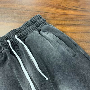 Custom Vintage Jogging Set <b>Zip</b> up Acid Wash Tracksuit Sweat Suits Hoodie and Straight Leg Flared Sweatpants Track Suit for Men - Product Image 5