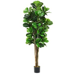 Albero Artificiale Decorativo da 6 Piedi per Interni ed Esterni, Vaso per Composizioni Uniche - Product Image 2