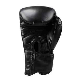 Gants de boxe de combat en cuir véritable et polyester de haute qualité, design 2026, avec logo personnalisé, respirants et fermeture auto-agrippante - Product Image 3