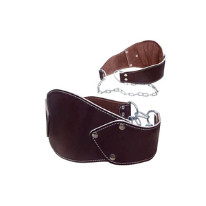 Ceinture de musculation en cuir robuste avec chaîne métallique véritable, réglable, en EVA, pour entraînement en salle de sport et équipement de fitness - Product Image 5