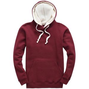 Sweat-shirt à capuche bicolore noir et gris pour homme, pull décontracté avec capuche contrastée - Product Image 5