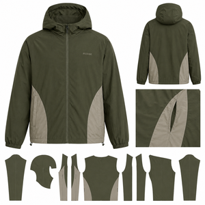 Veste coupe-vent légère pour homme, veste de voyage, fermeture éclair intégrale, veste d'extérieur, fournisseur en gros à faible MOQ - Product Image 6