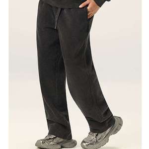 Pantalones Deportivos Personalizados con Estampado Desgastado al Ácido, Estilo Hip Hop, Gruesos, Cálidos, Holgados, Vintage, para Hombre - Product Image 6