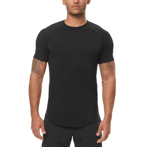 T-shirt de sport de haute qualité en gros, maillot de compression moulant pour musculation, personnalisable avec marque privée, haut de sport pour homme - Product Image 1