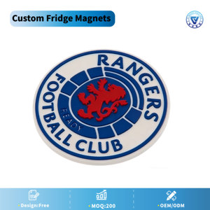 Imanes de Goma Personalizados con el Logotipo del Club de Fútbol, Imanes para Refrigerador de Equipos de Fútbol, Recuerdos Deportivos, Regalos Promocionales - Product Image 1