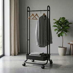 Shopee Household Storage Shelf Furniture Household Manufacturer Portable Clothes Home Furniture <b>Wardrobe</b> Iron Wholesale Taiwan - Product Image 1