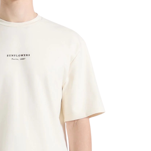 <b>Men</b> O Neck Short Sleeve T <b>Shirt</b> <b>Sunflower</b> Back Graphic Front Text Print Relaxed Fit Wholesale Custom OEM Cotton Jersey Tee <b>Shirt</b> - Product Image 6