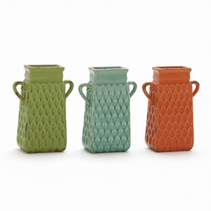 <b>Decorative</b> <b>Vase</b> and Iron Metal for Modern Farmhouse Living Room Table Home Hotel Entryway Decoration - Product Image 1