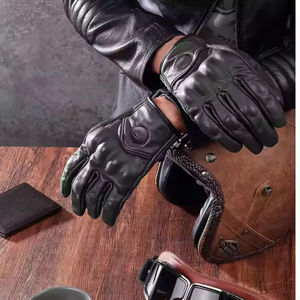 Guantes de Motociclismo de Piel Vacuna Auténtica, Ligeros, Deportivos, con Agarre Completo, Unisex, Nueva Llegada - Product Image 2