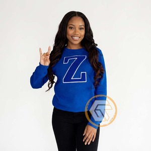 เสื้อสเวตเชิ้ตผ้าฟลีซปักลาย Zeta Phi Beta สำหรับผู้หญิง ฤดูใบไม้ร่วง/ฤดูหนาว ผลิตตามสั่งแบบ ODM จาก Wholesale GREEK TREASURES - Product Image 4