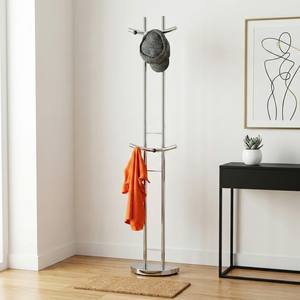 Moderno Perchero de Acero Cromado en Forma de Árbol, Mueble de Almacenamiento para Baños, Venta al por Mayor en eBay, MIT Housewares - Product Image 2