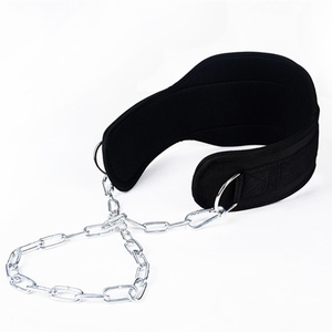 Premium <b>Weight</b> Lifting Dip Belt Neoprene Waist Support Steel Chain Fitness Bodybuilding Strength <b>Training</b> <b>Weight</b> Lifting Belt - Product Image 3