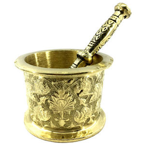 Mortero y pilón de mármol natural de color blanco, elaborados a mano, ideales para uso diario y como regalo para cocinar. - Product Image 4