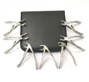 New Arrival 10-Piece Reusable Stainless Steel Dental Extraction Forceps <b>Pliers</b> Manual Instrument <b>Set</b> CE Certified Class I 5-Year - Product Image 1