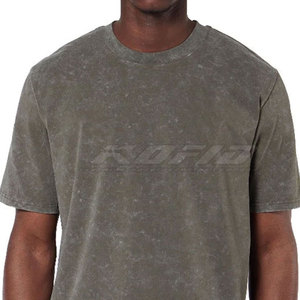 Camisetas de Hombre con Estilo, Lavado Ácido, Algodón Suave, Cuello Redondo, Manga Corta, Relajadas, Moda Urbana, Colección de Ropa Casual - Product Image 5