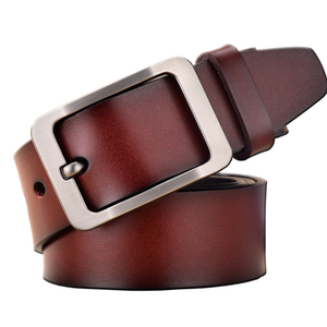 Cinturones de Negocios Vintage de Fábrica, Cinturón de Cuero Genuino Ajustable Informal para Hombre - Product Image 3