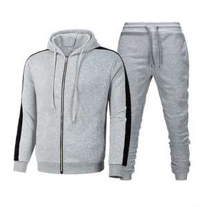 Men's <b>Yellow</b> Black <b>Tracksuit</b> Full Zip Hooded Casual Regular Fit Polyester Autumn Wear With Side Pockets - Product Image 4
