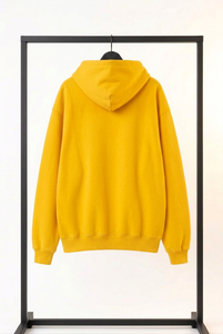 Sweat-shirt à capuche zippé en molleton bouclette, coupe oversize, style streetwear, couleur unie, léger - Product Image 6