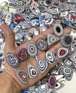 Cabochons en Fordite en gros – Agate de Detroit polie, pierre précieuse en vrac, Agate Moto City pour la fabrication de bijoux - Product Image 4
