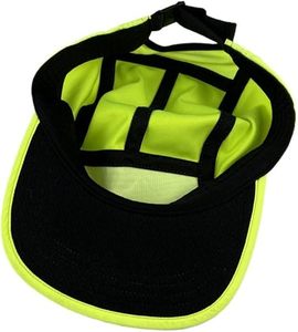 Yellow 5-Panel Baseball Cap Unisex Solid Color Mesh Fabric Adjustable <b>Magic</b> Sticker Closure Casual Outdoor Spring Summer Wear - Product Image 6