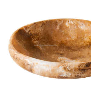 Tazón de Servir de Resina Epoxi Hecho a Mano con Acabado Pulido, Diseño Americano, Hermoso Patrón, para Mesa de Comedor, Café, Fiestas - Product Image 2