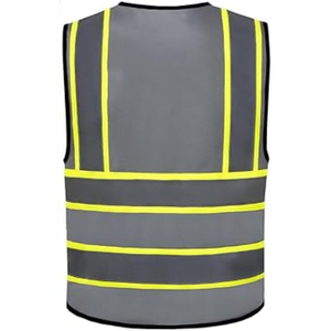 Gilet de sécurité pour hommes en polyester, protection incendie, bandes réfléchissantes, respirant, léger, haute visibilité, imperméable - Product Image 5
