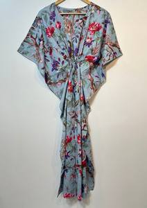 Vestido Informal sin Mangas de Algodón con Estampado Digital, Kaftan Ligero de Verano, Vestido Informal Bohemio con Estampado Floral para Mujer, Ropa de Resort Maxi Naaz - Product Image 2