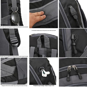 Best Quality OEM LEMBRO INDUSTRY Backpack Customized Unisex <b>Canvas</b> <b>Laptop</b> <b>Bag</b> 30-40L Wholesale Zipper Cheap Outdoor Travel - Product Image 5